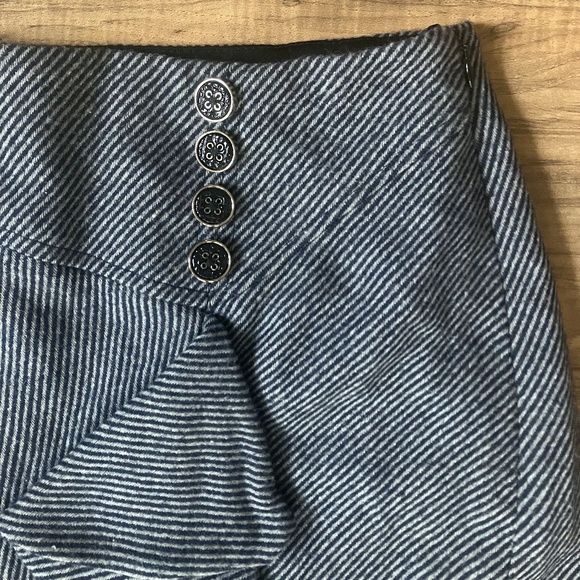 NWT - Eva Franco Wool Blend Ruffle Pencil Skirt 0 - Picture 2 of 11